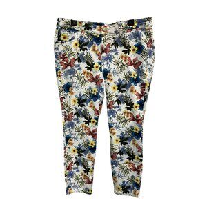 Tommy Bahama Eros Botanical Ankle Crop Jeans Size 16